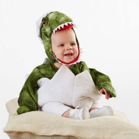 Pottery Barn Kids Green and White Dinosaur Costume - Picture 3 of 3